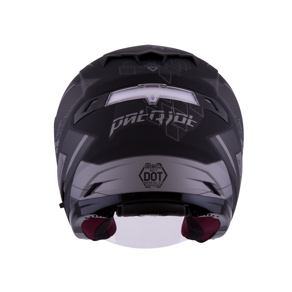 SOL SO-7 國旗 消光黑/銀 彩繪 3/4罩式 內墨片