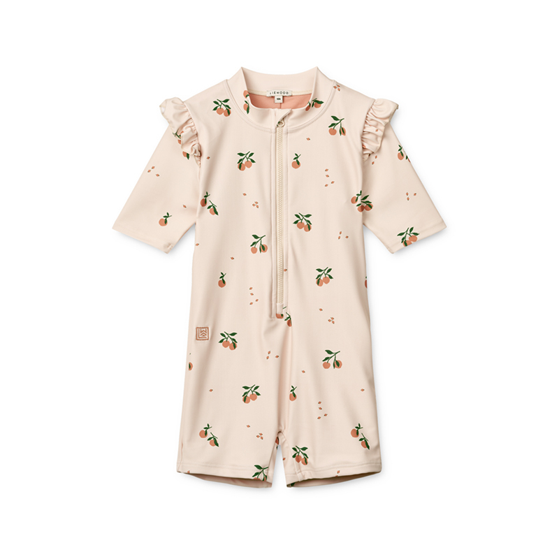 LIEWOOD 防曬連身泳衣-蜜桃