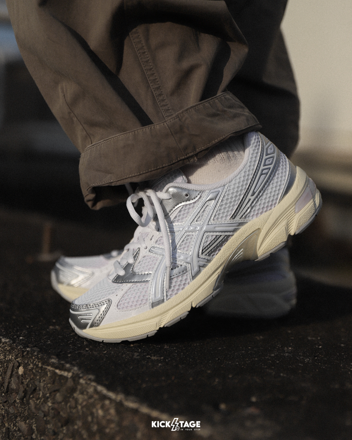 女鞋 ASICS Gel-1130 White Blue Fade 奶油底 白淡藍 老爹鞋 休閒跑鞋【1202A164-121】