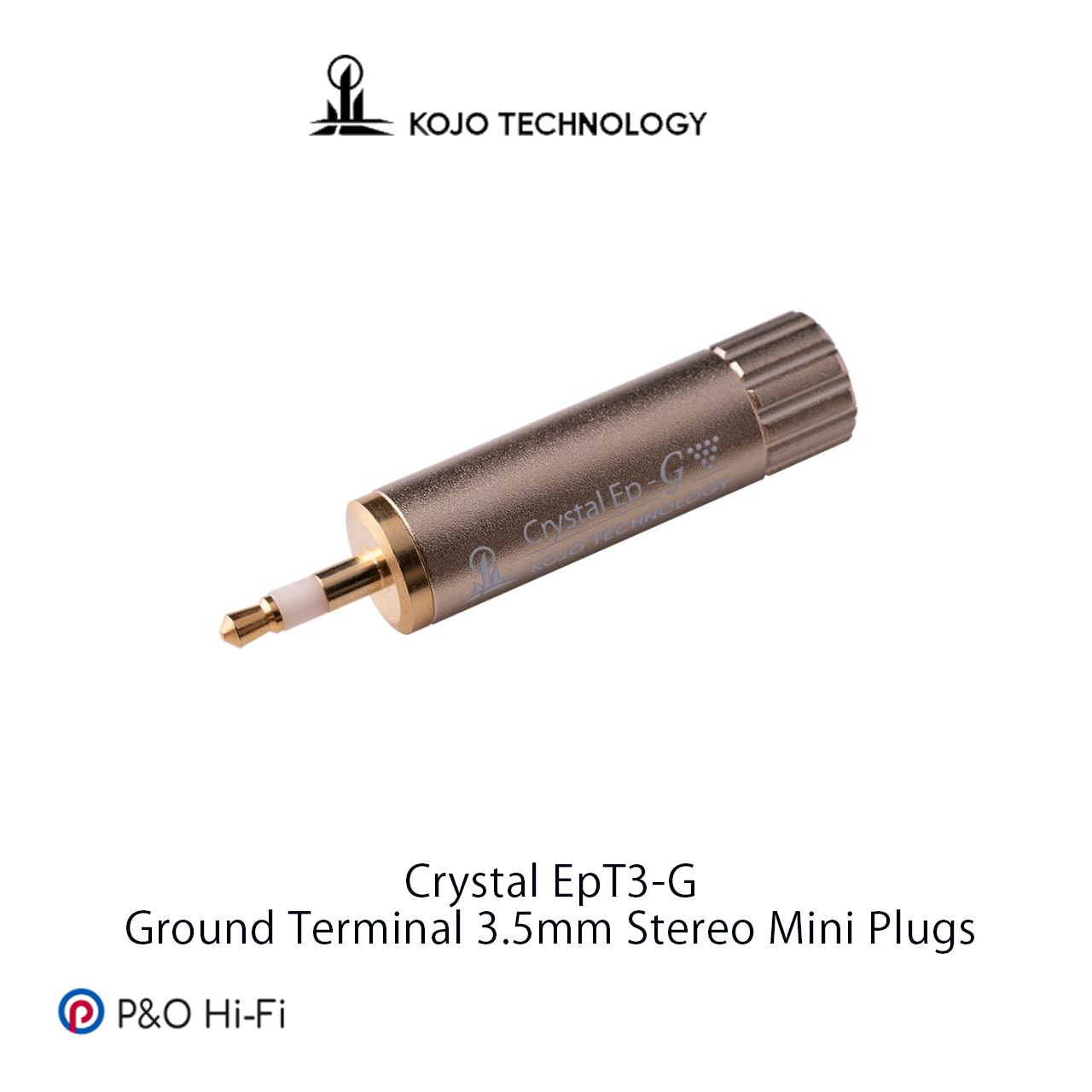 KOJO Crystal EpT3 φ3.5 ステレオミニプラグ 仮想アース