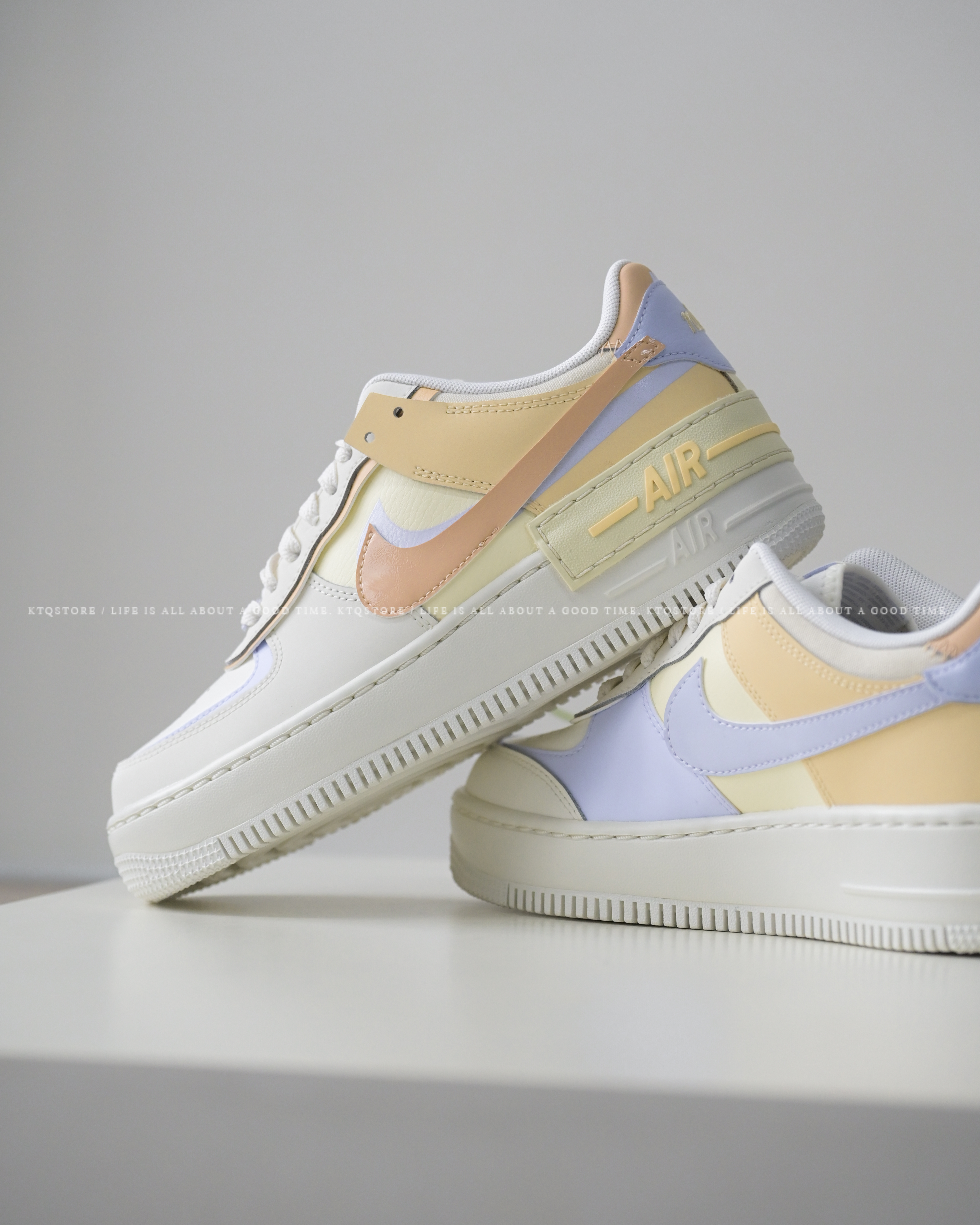 KTQ STORE ‧ Nike Air Force 1 Shadow "Sail & Pale Vanilla"米 卡其 紫 DZ1847-114