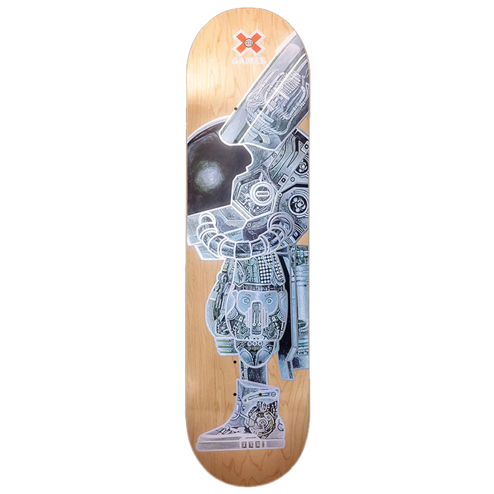 ROBBi x GAMES CHINA TRIPLE- X Skateboard (SIDE)
