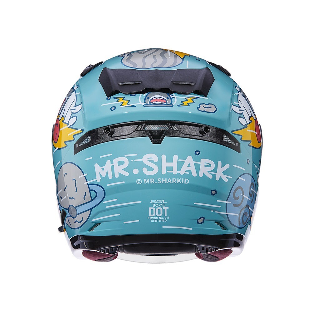 SOL SO-7E 鯊魚先生 極光綠 彩繪 3/4罩式 內墨片