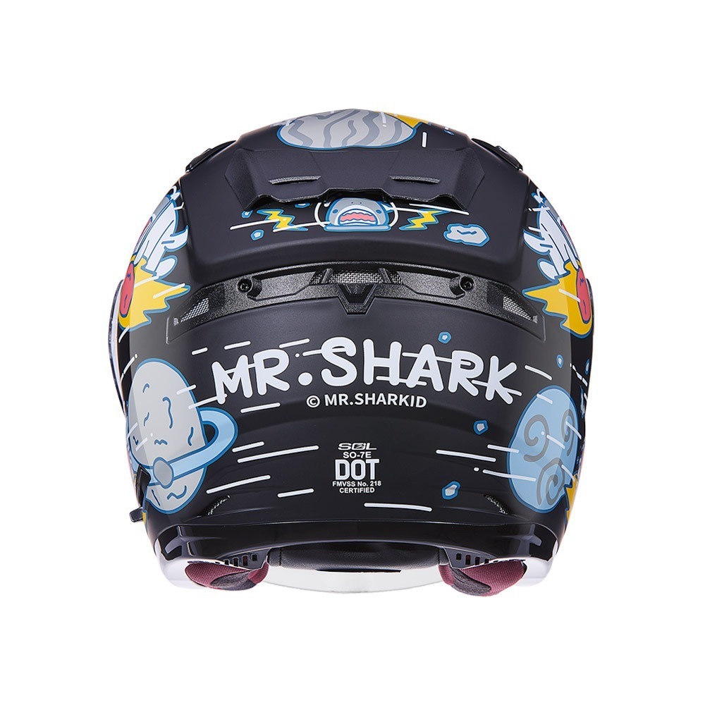 SOL SO-7E 鯊魚先生 消光星空黑 彩繪 3/4罩式 內墨片