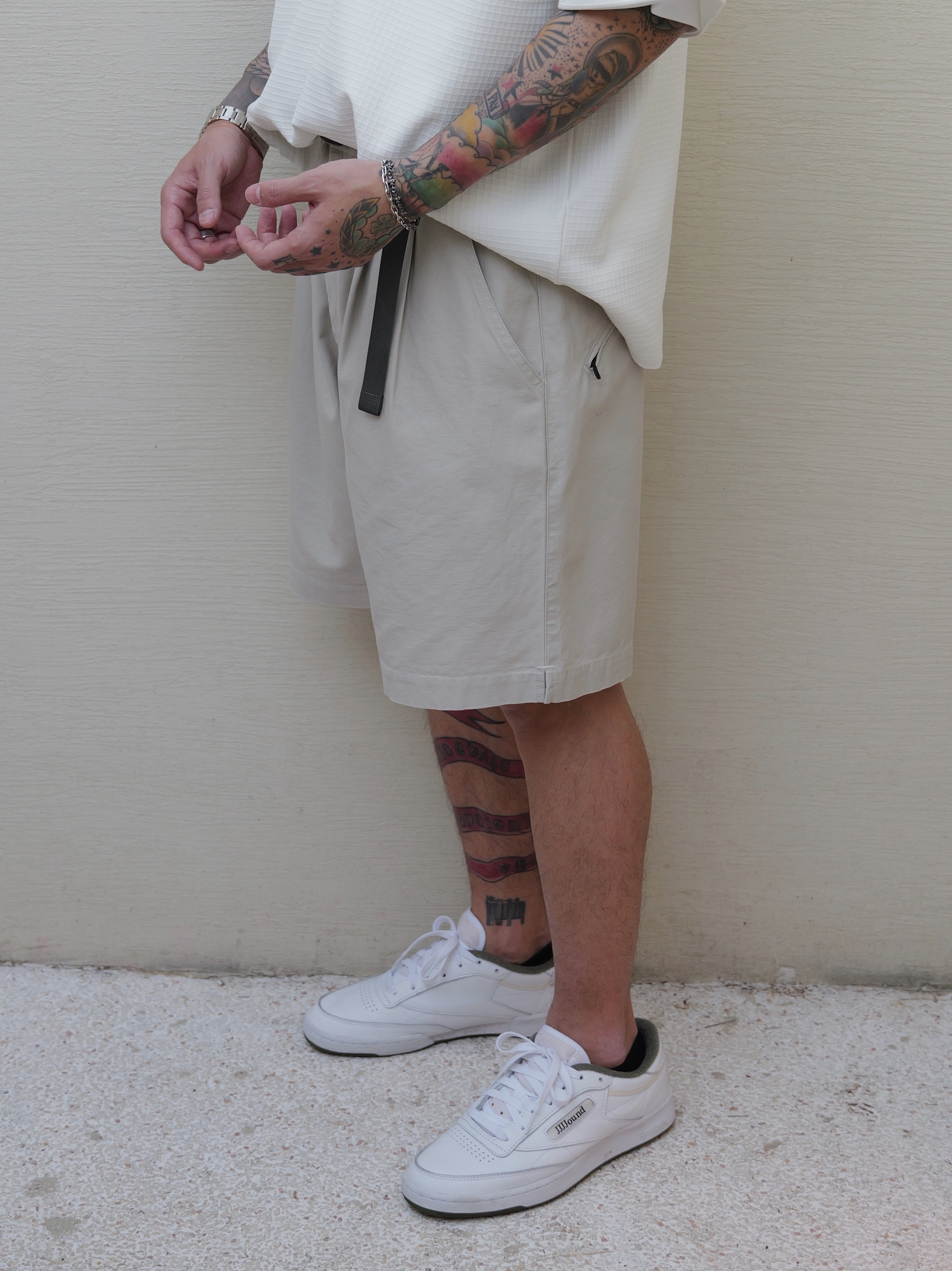 #預購 UNBENT 25SS 夏季新款 日系基礎純色 休閒拉鍊 五分短褲 三色