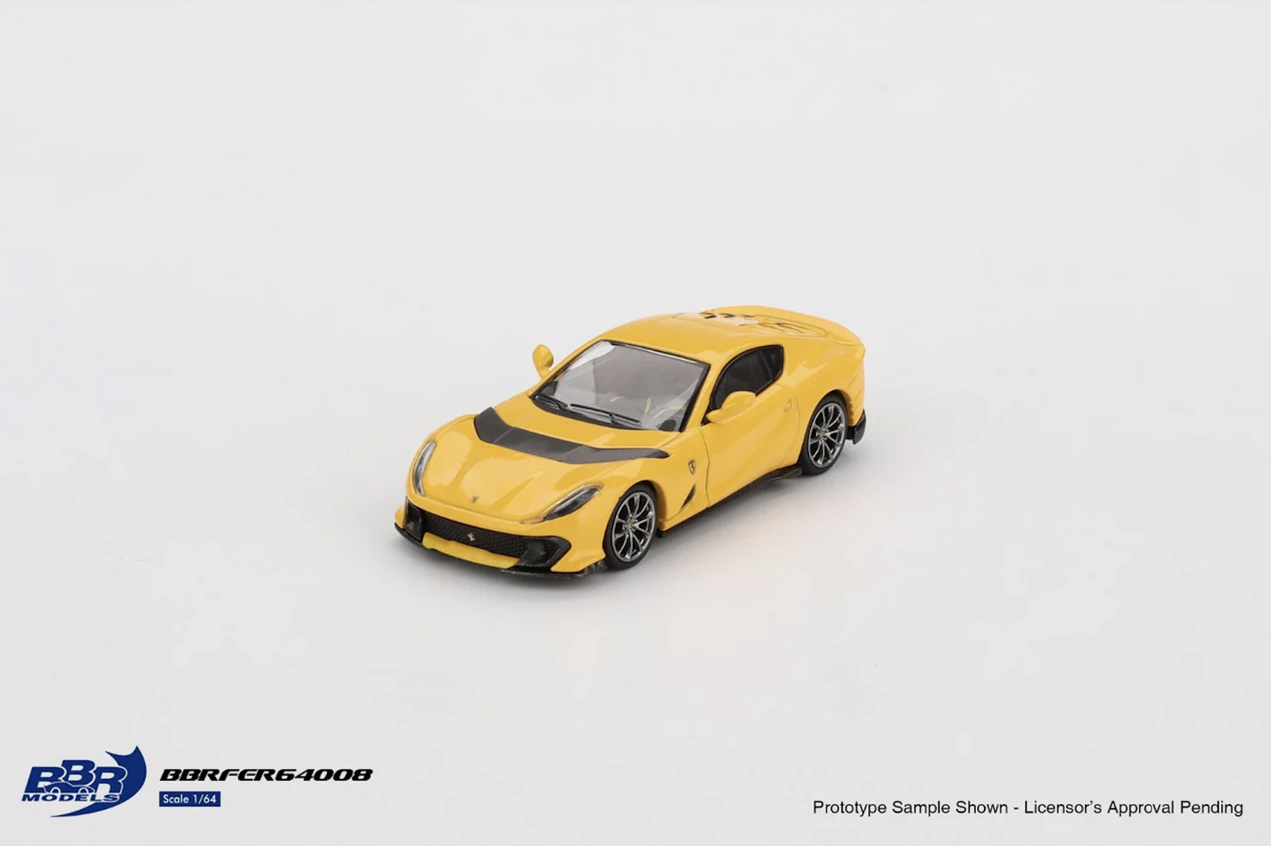 【預訂】BBR Models Ferrari 812 Competitizone Giallo Modena