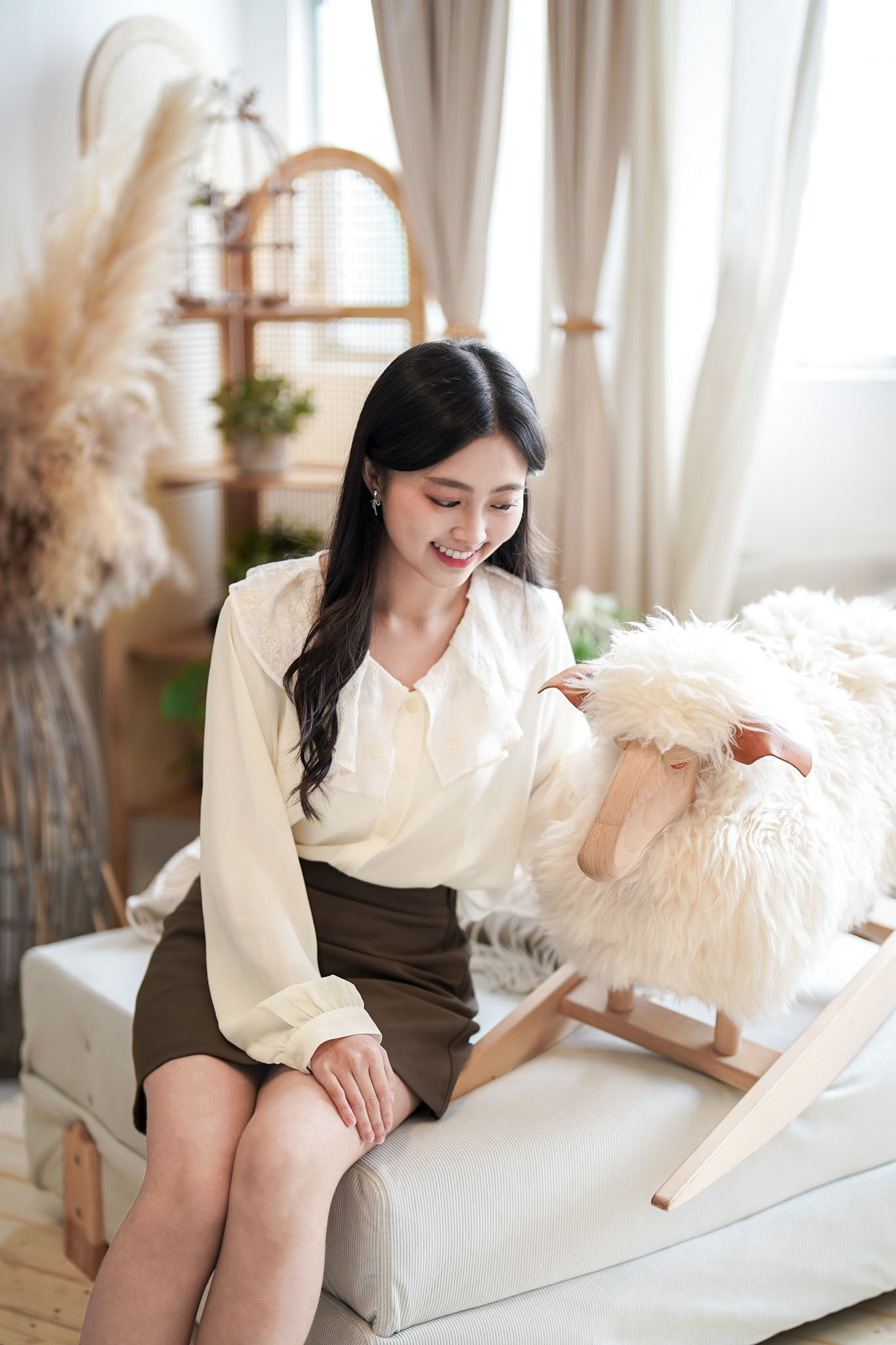 T1242 Cosmos Garden Blouse