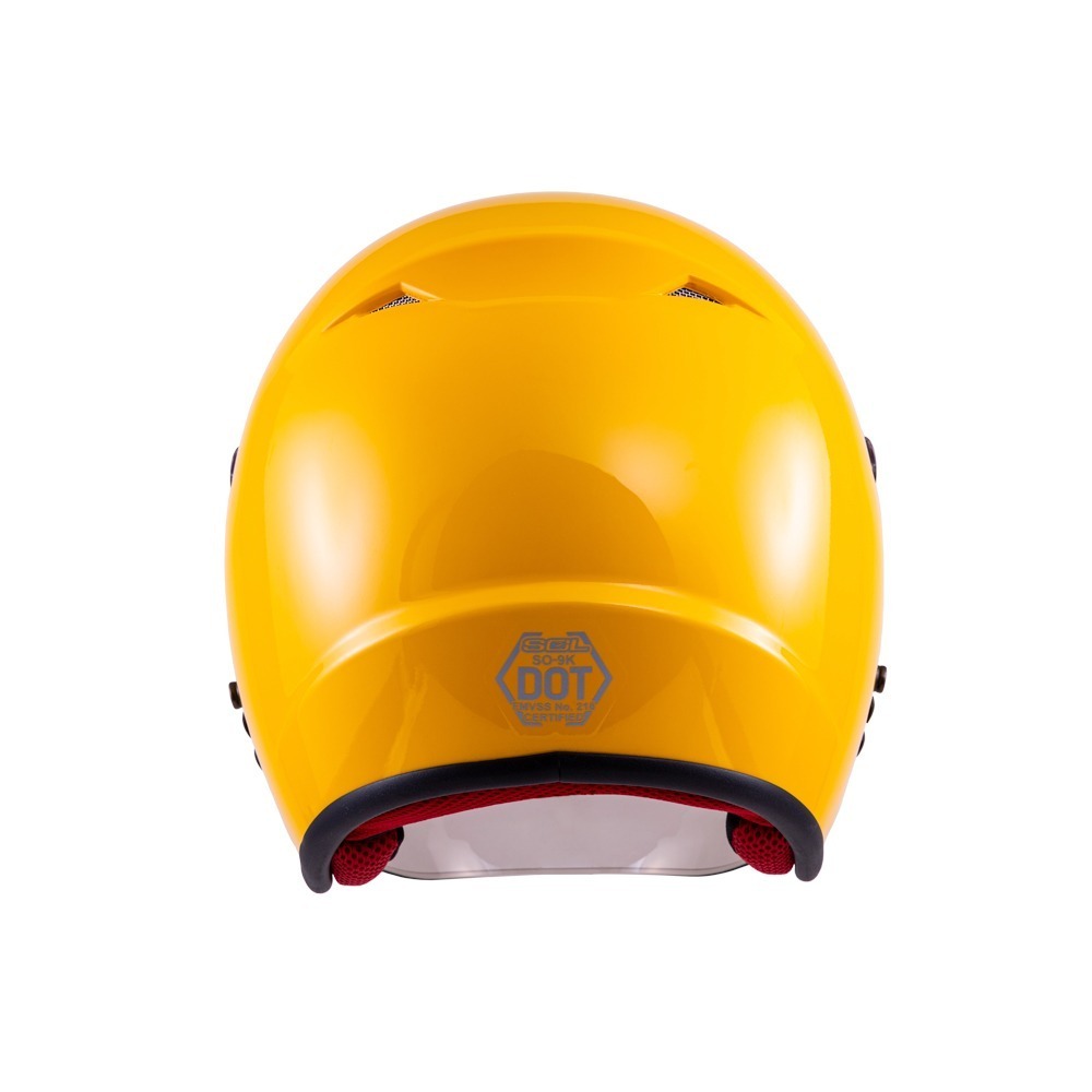 SOL SO-9K 黃 素色 3/4罩式 兒童開放式安全帽