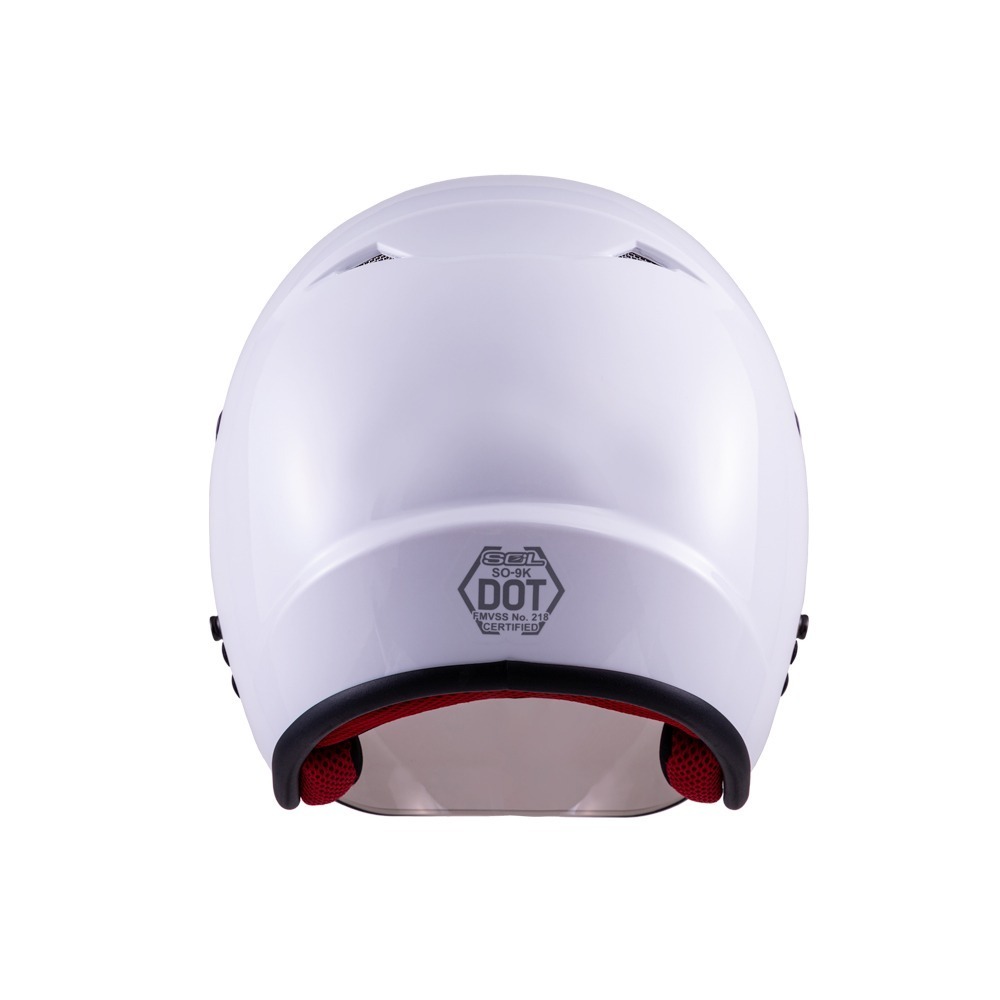 SOL SO-9K 白 素色 3/4罩式 兒童開放式安全帽