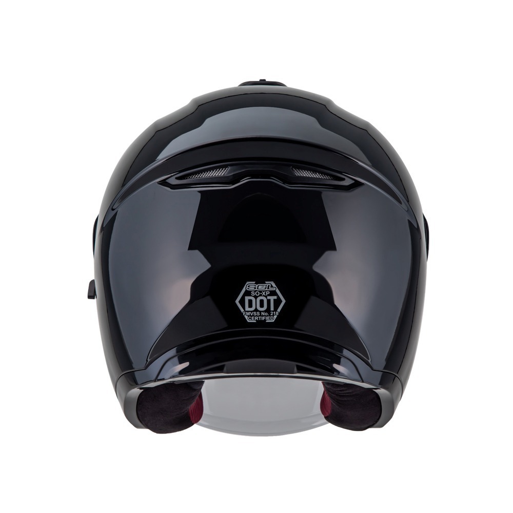 SOL SO-XP 亮面黑 素色 3/4罩式 內墨片