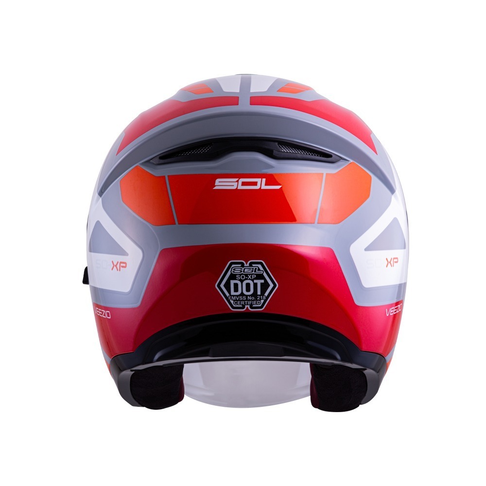 SOL SO-XP 領航員 灰/白 彩繪 3/4罩式 內墨片