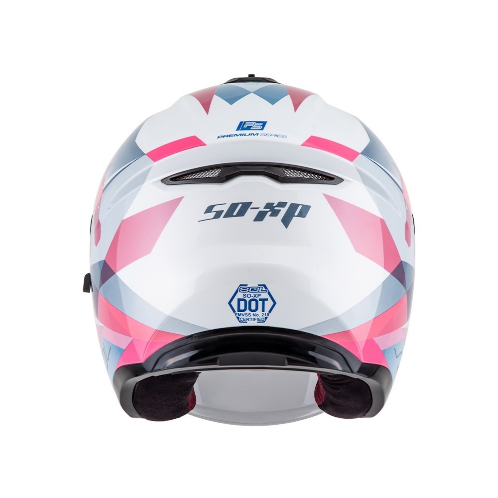 SOL SO-XP 獨角獸 白/粉 彩繪 3/4罩式 內墨片