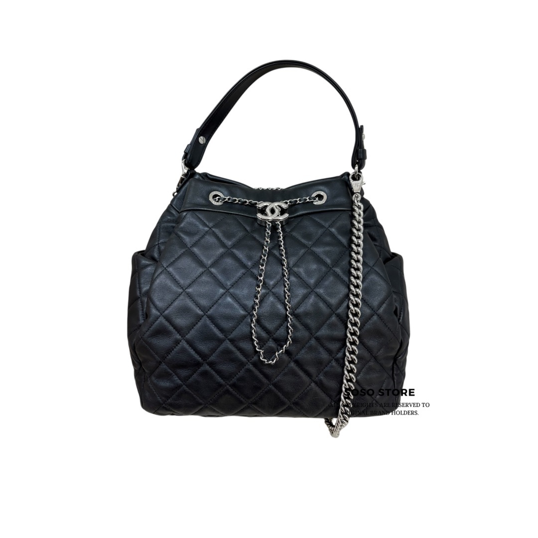 Chanel Bucket Bag - Black / Shw