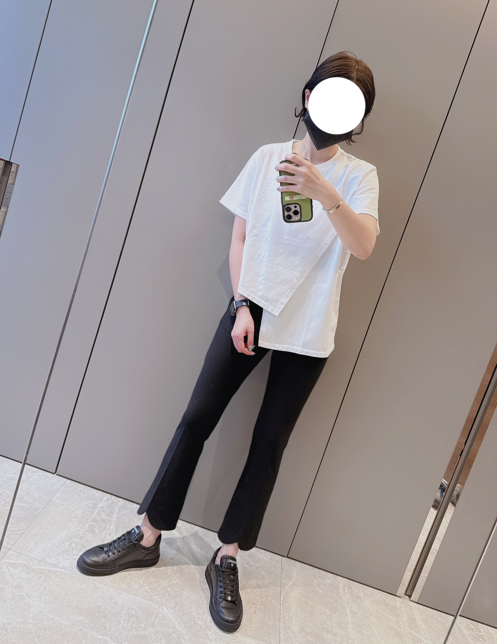 春夏新款/不對稱棉質上衣 MANIFEST正韓🇰🇷