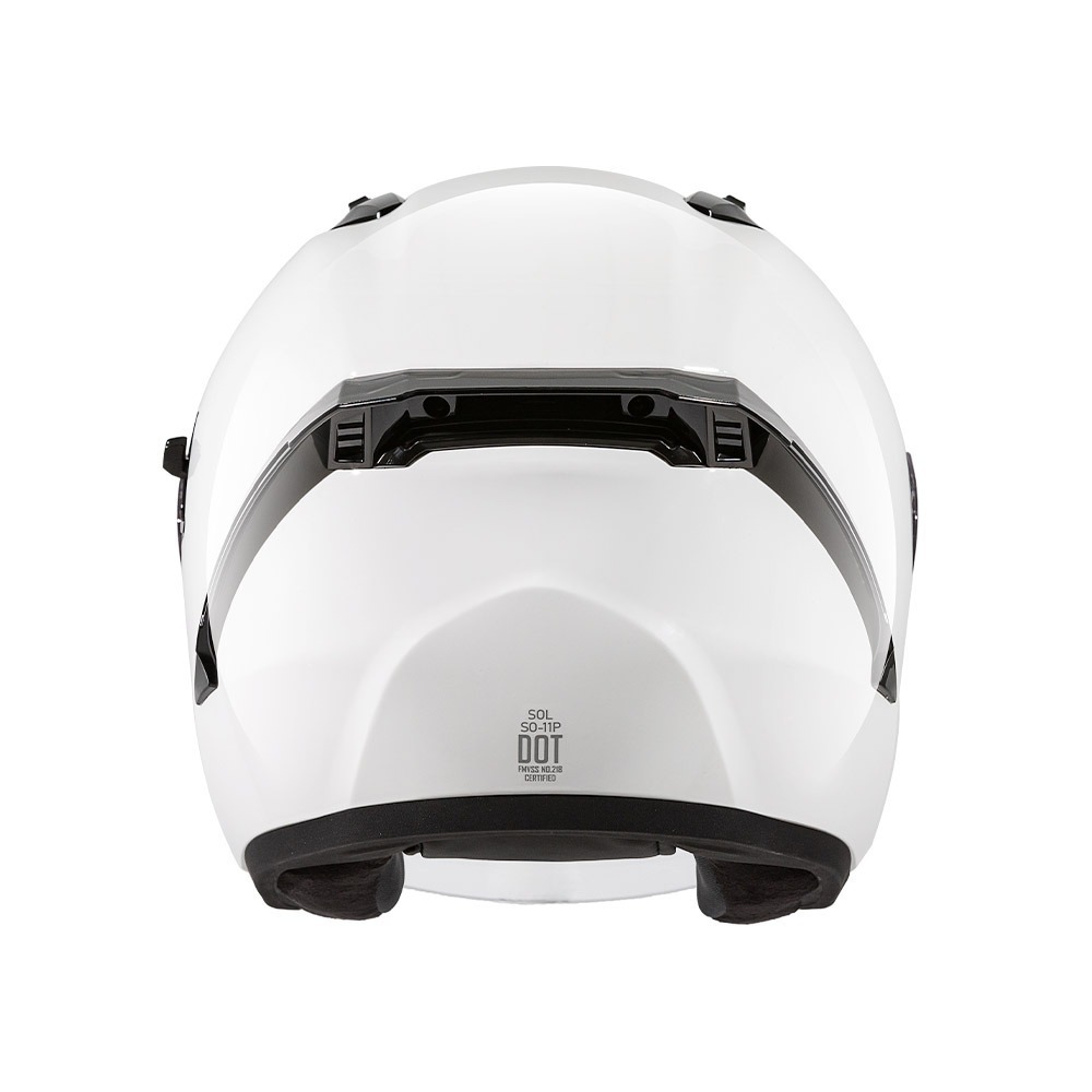 SOL SO-11P 亮面白 素色 3/4罩式 內墨片