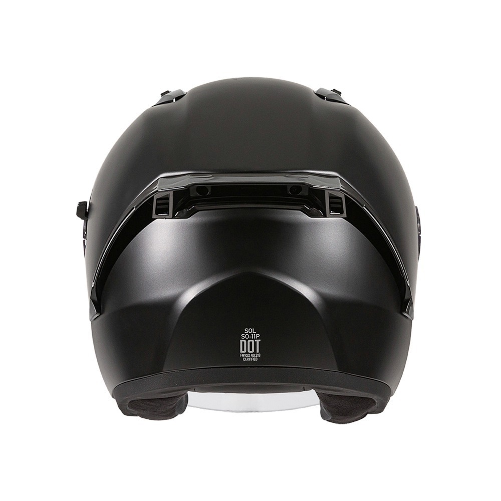 SOL SO-11P 消光黑 素色 3/4罩式 內墨片