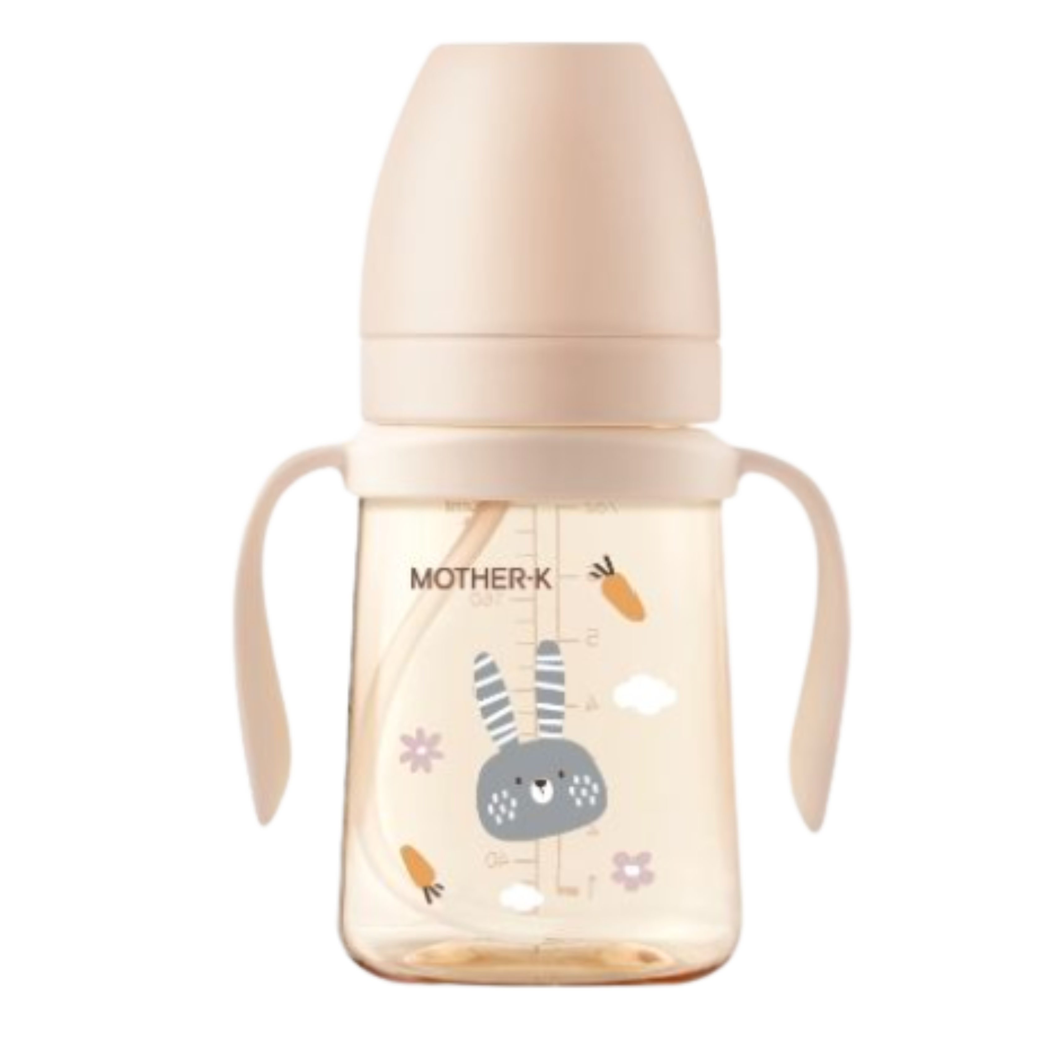 Mother-K - PPSU吸管杯_賓尼兔(200ml-米)