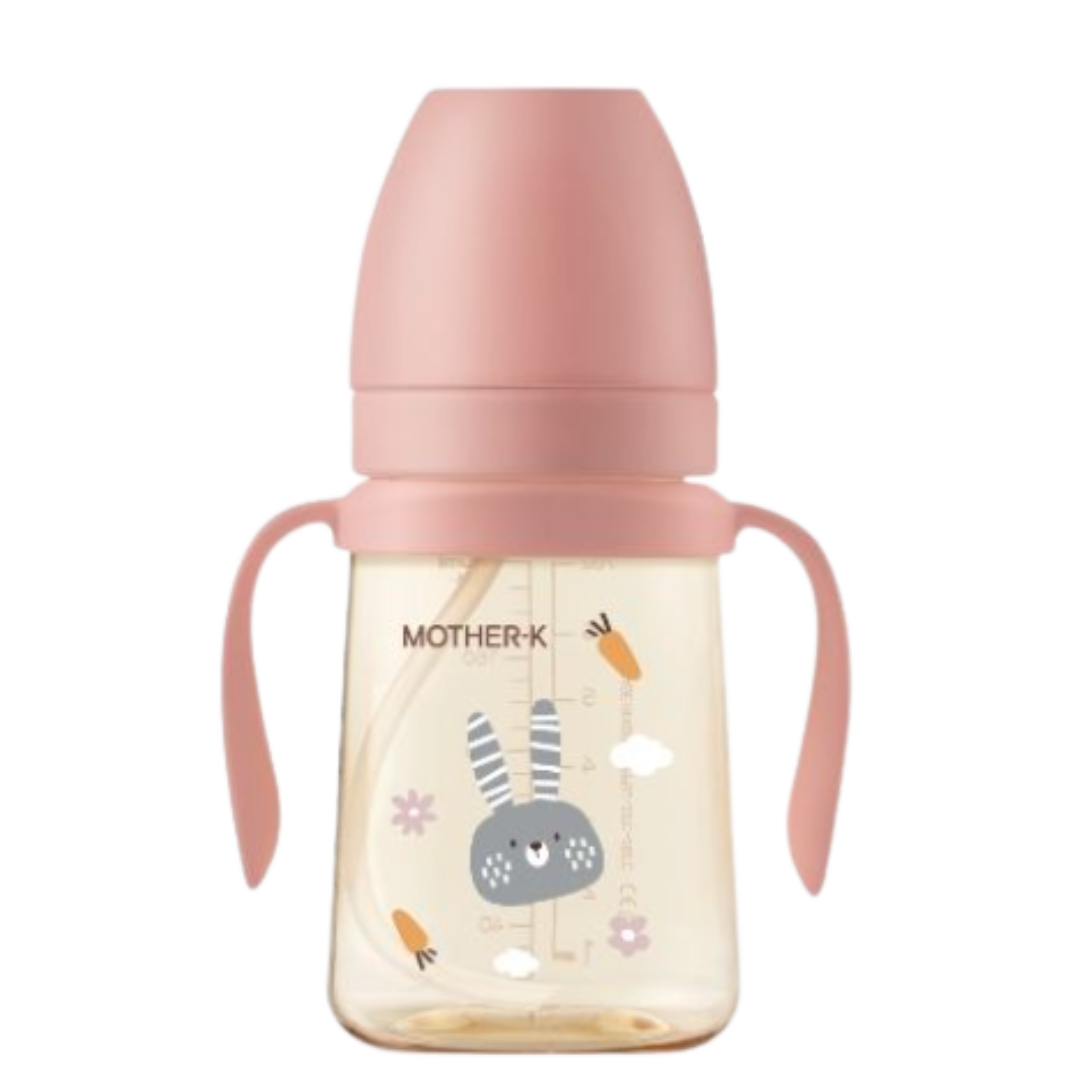 Mother-K - PPSU吸管杯_賓尼兔(200ml-粉)