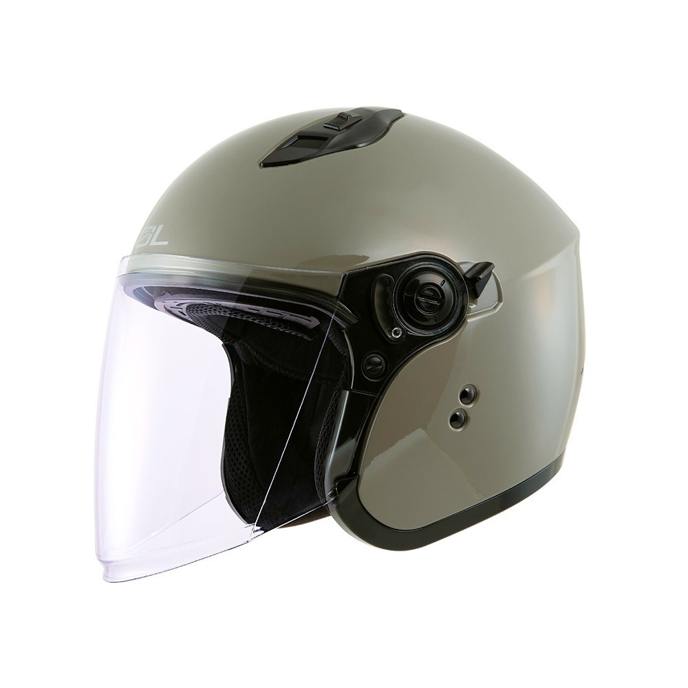 SOL SO-12 煙燻茶 素色 3/4罩式 內墨片