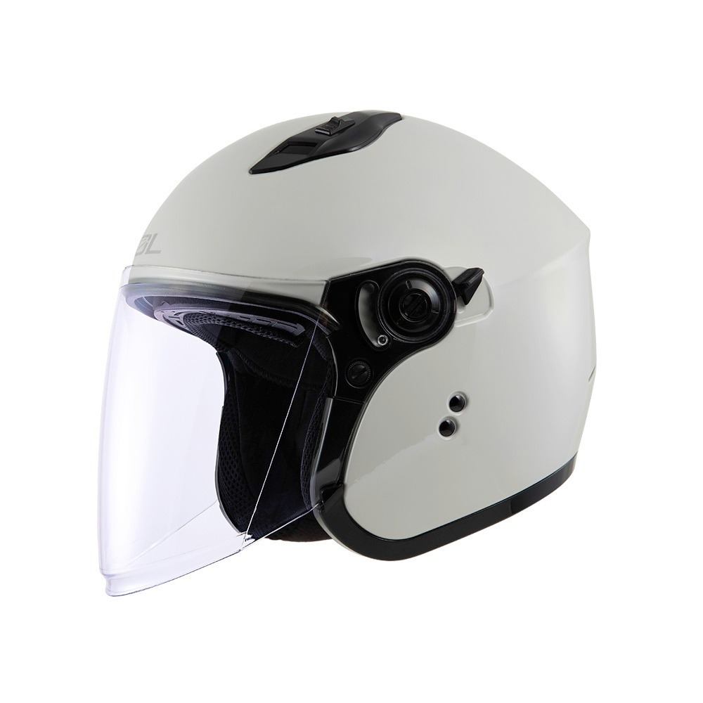 SOL SO-12 奶蓋灰 素色 3/4罩式 內墨片