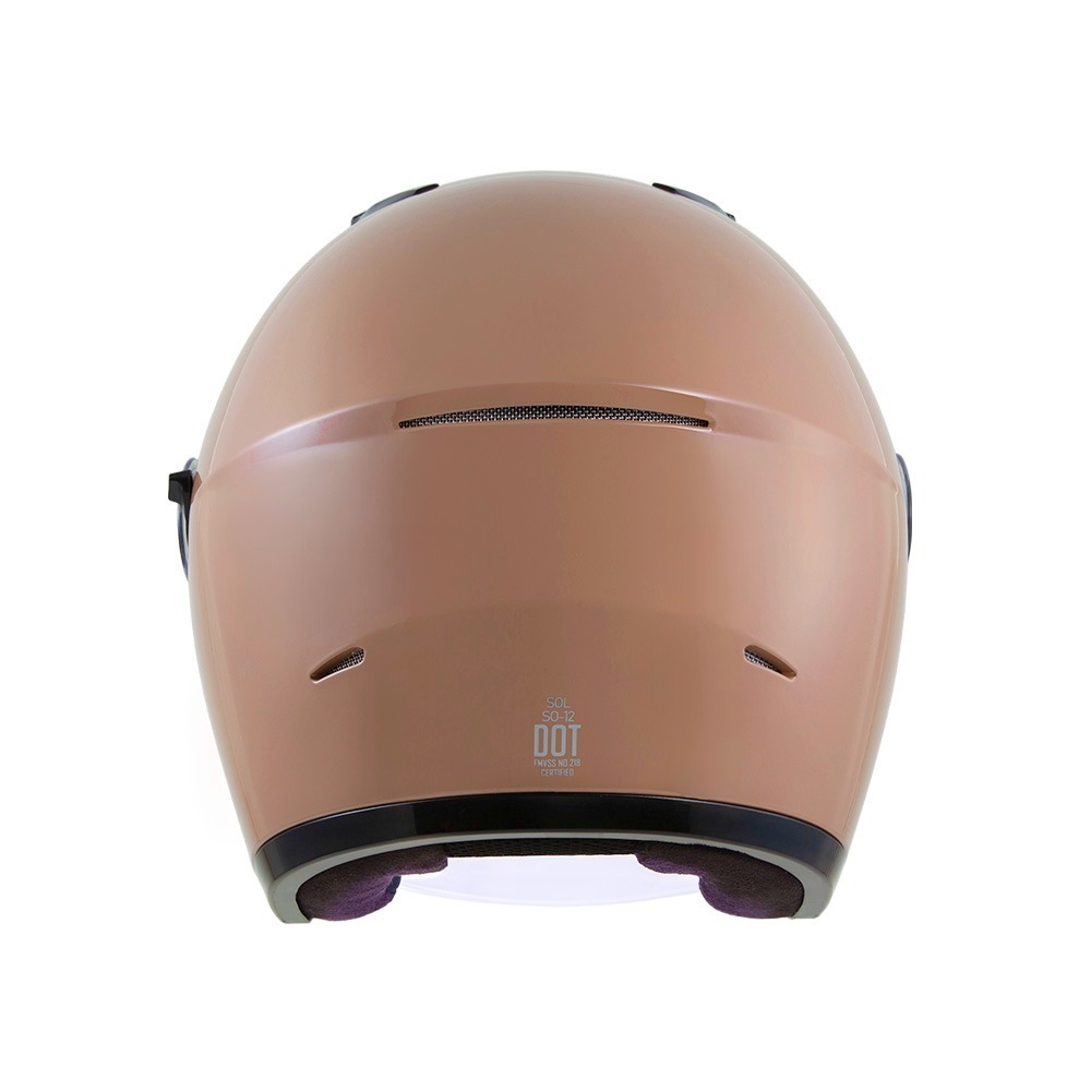 SOL SO-12 焦糖栗 素色 3/4罩式 內墨片