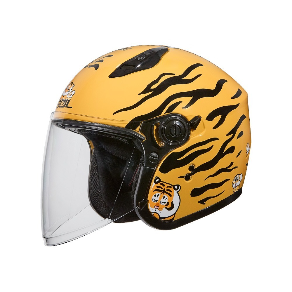 SOL SO-12 我不是胖虎 虎貴黃 彩繪 3/4罩式 內墨片