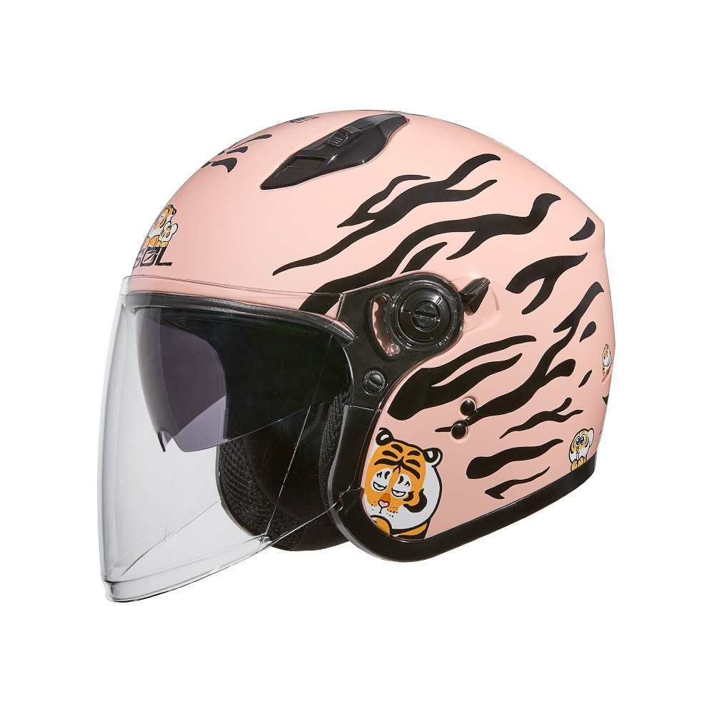 SOL SO-12 我不是胖虎 幸虎粉 彩繪 3/4罩式 內墨片