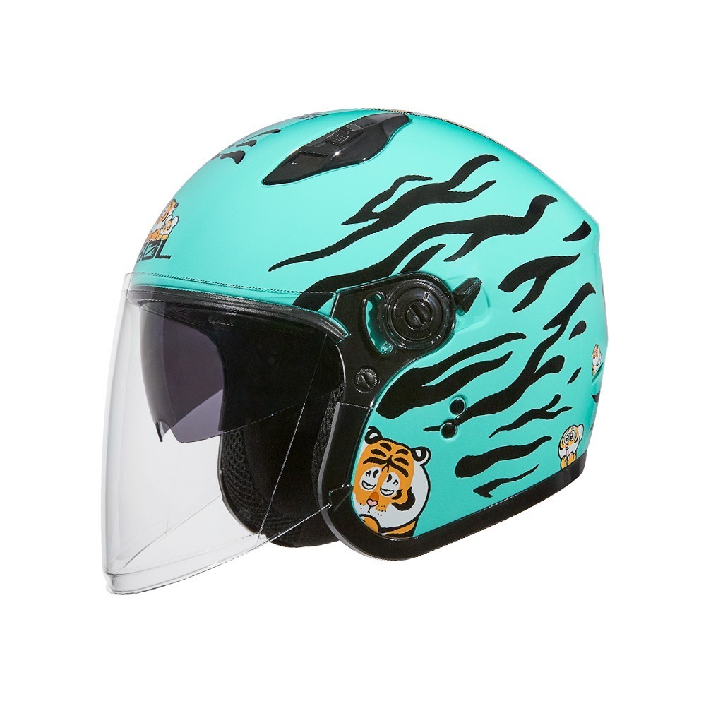 SOL SO-12 我不是胖虎 虎珀綠 彩繪 3/4罩式 內墨片