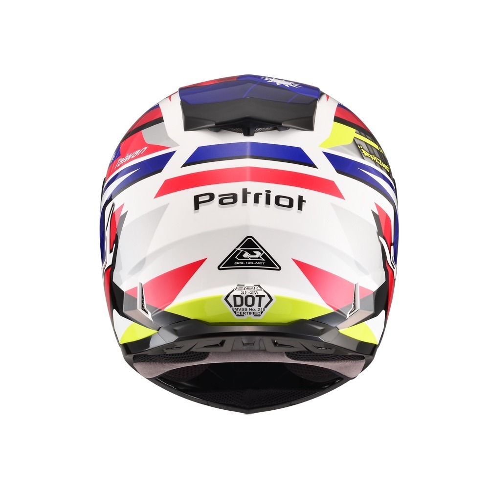 SOL SF-2M 愛國者 白紅藍 彩繪 全罩式安全帽
