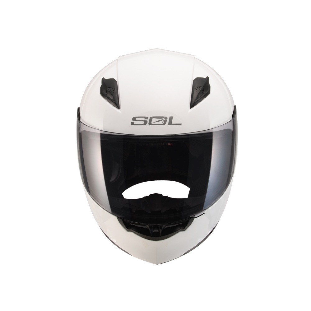 SOL SF-2M 亮光白 素色 全罩式安全帽