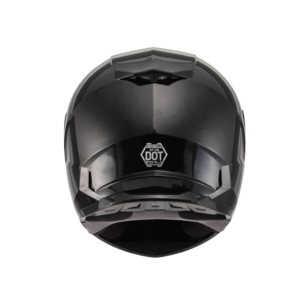 SOL SF-2M 亮光黑 素色 全罩式安全帽