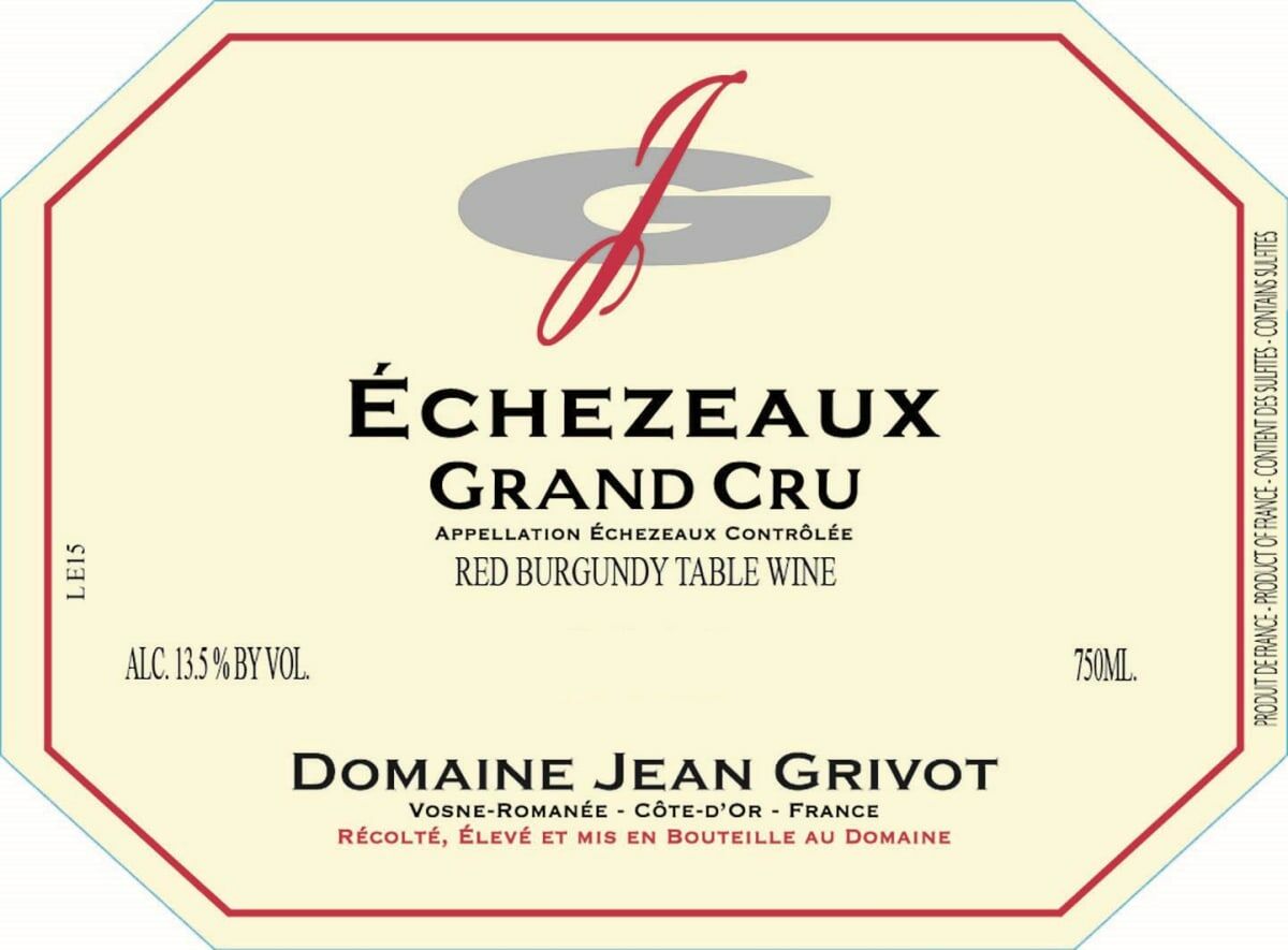 Jean Grivot Echezeaux Grand Cru 2020 (BH96)