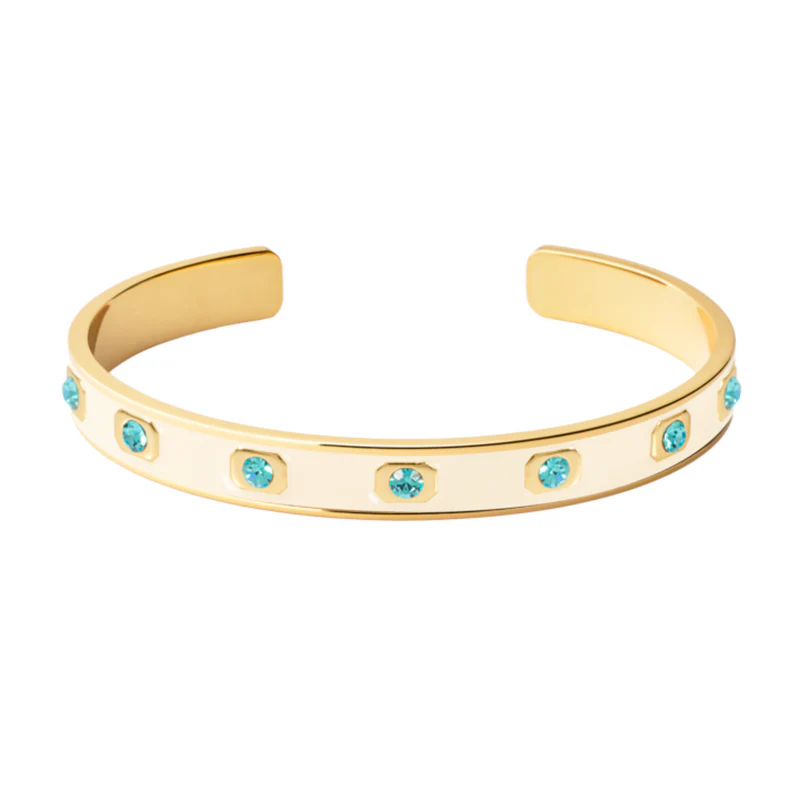 1BU0407-093 [BANGLEUP] Gem Bangle Turquoise Blue #BUP21-GES-BAO49 (EU)