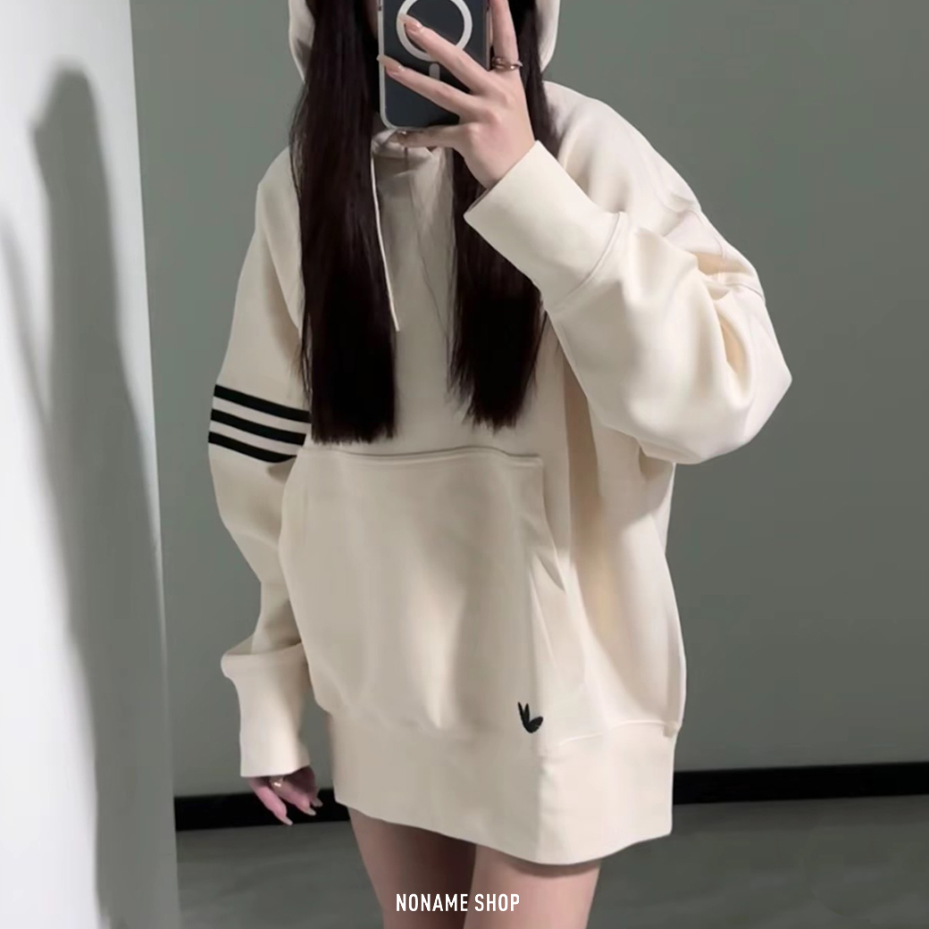 ADIDAS ORIGINALS 三葉草 三線 連帽 帽T (男款)