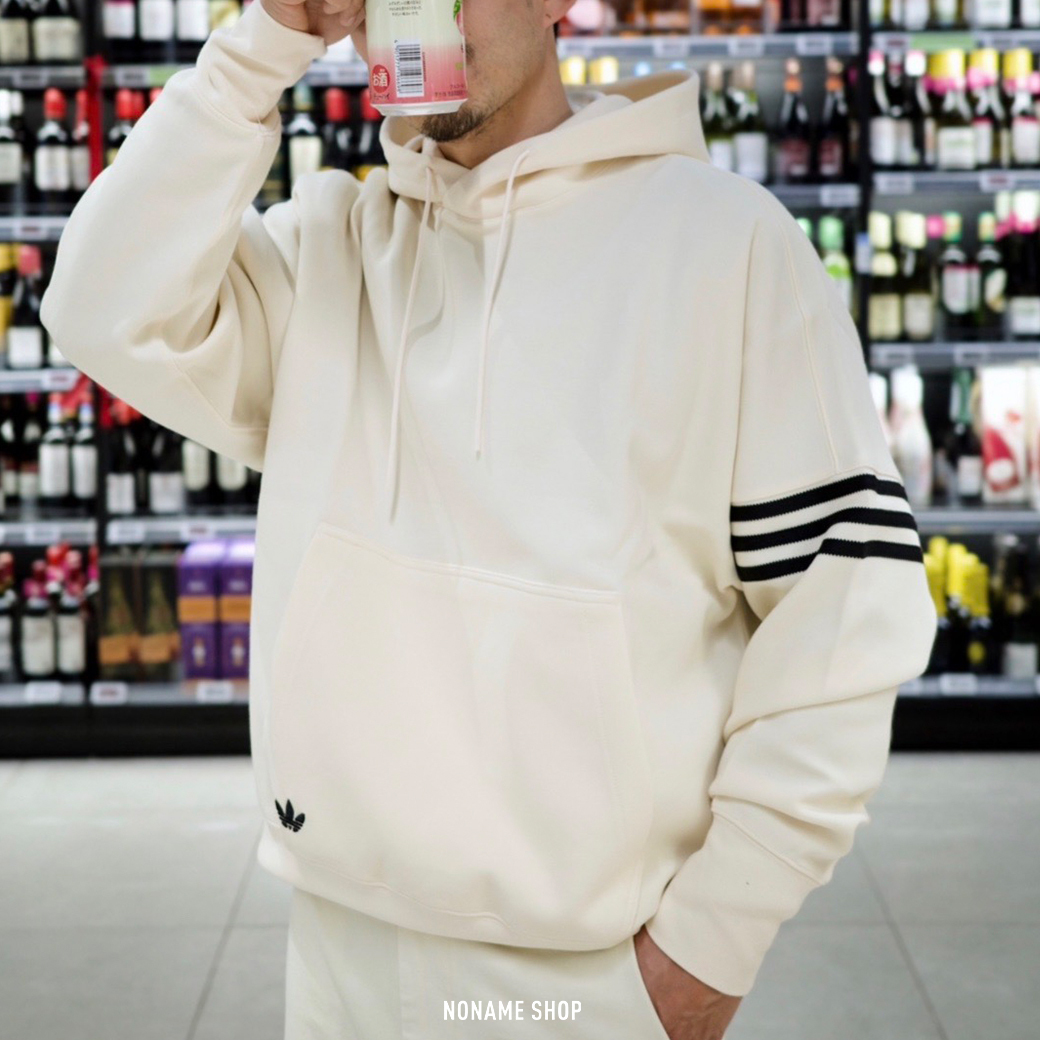 ADIDAS ORIGINALS 三葉草 三線 連帽 帽T (男款)