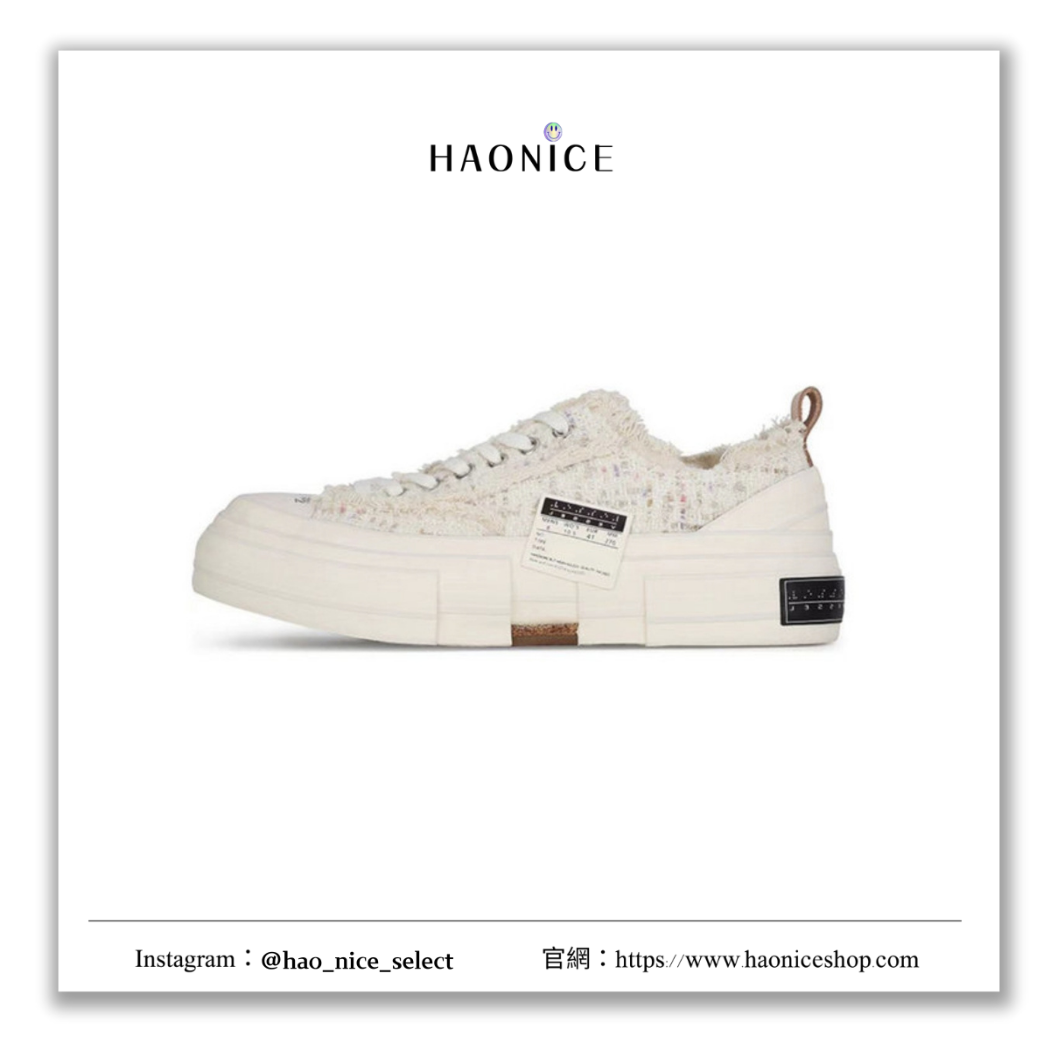 【HAO NICE】100%正品 XVESSEL 美國潮牌🇺🇸 G.O.P 織物拼接層次感板鞋 布鞋
