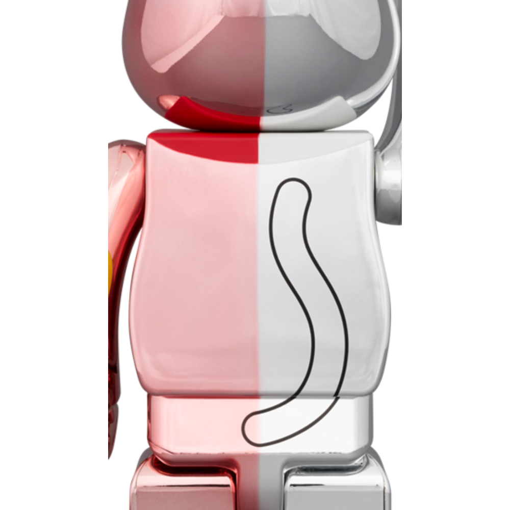 招き猫 招財貓 千万両 銀メッキ × 桃金メッキ 100％ & 400％ BE@RBRICK