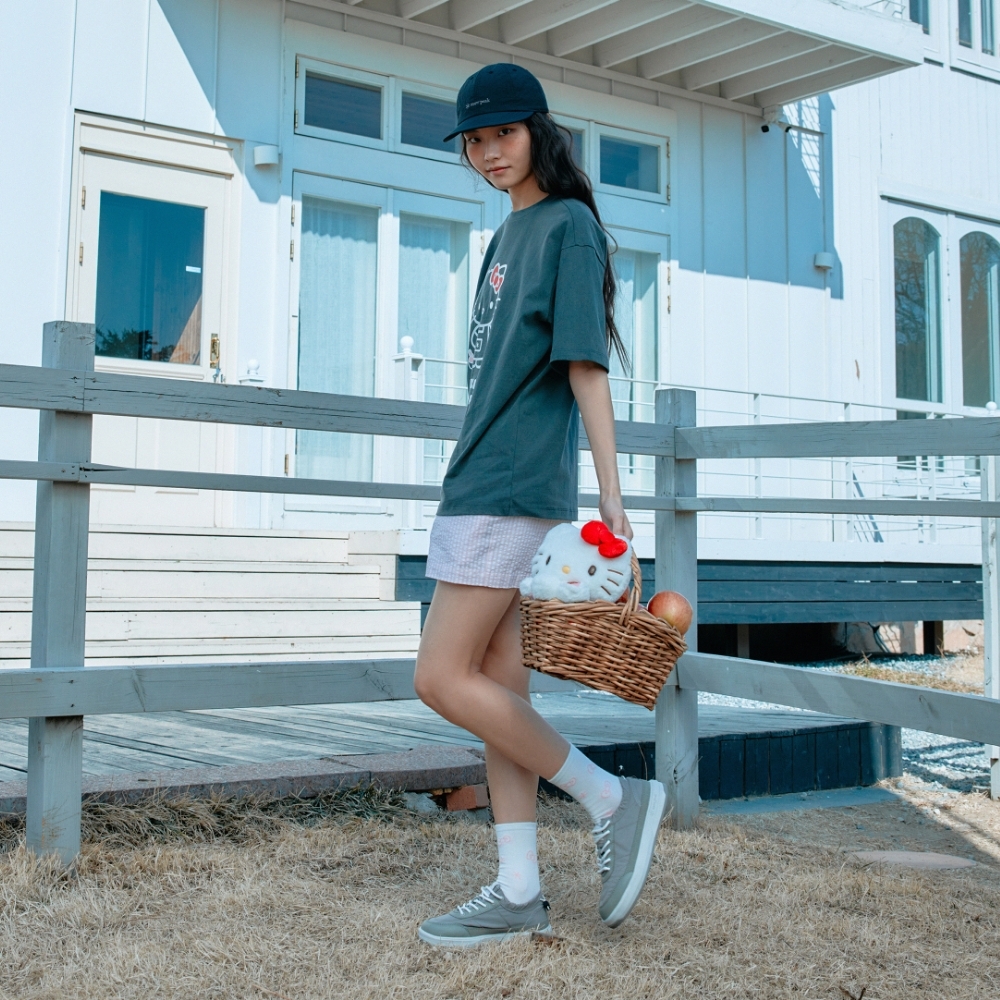 【代購】Snow Peak X Hello Kitty 女 泡泡紗 格紋 休閒 短褲 S25MWFHP83