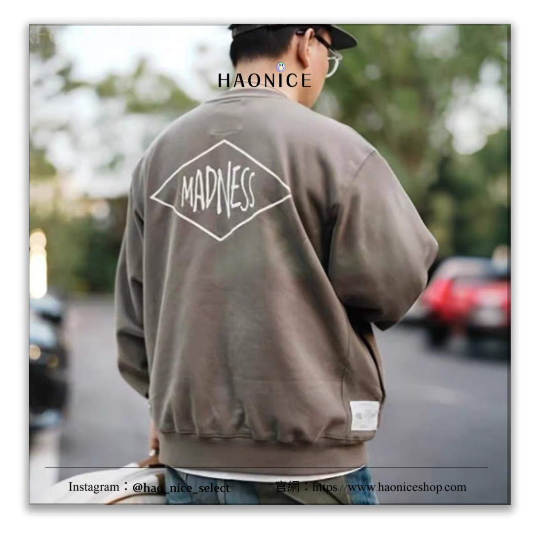 【HAO NICE 】香港🇭🇰經銷商 余文樂品牌100%正品MDNS日系素色大學T 素色百搭款 日系穿搭必備長袖 大學T