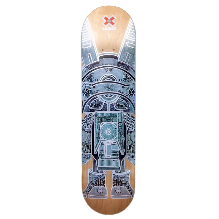ROBBi x GAMES CHINA TRIPLE- X Skateboard (BACK)