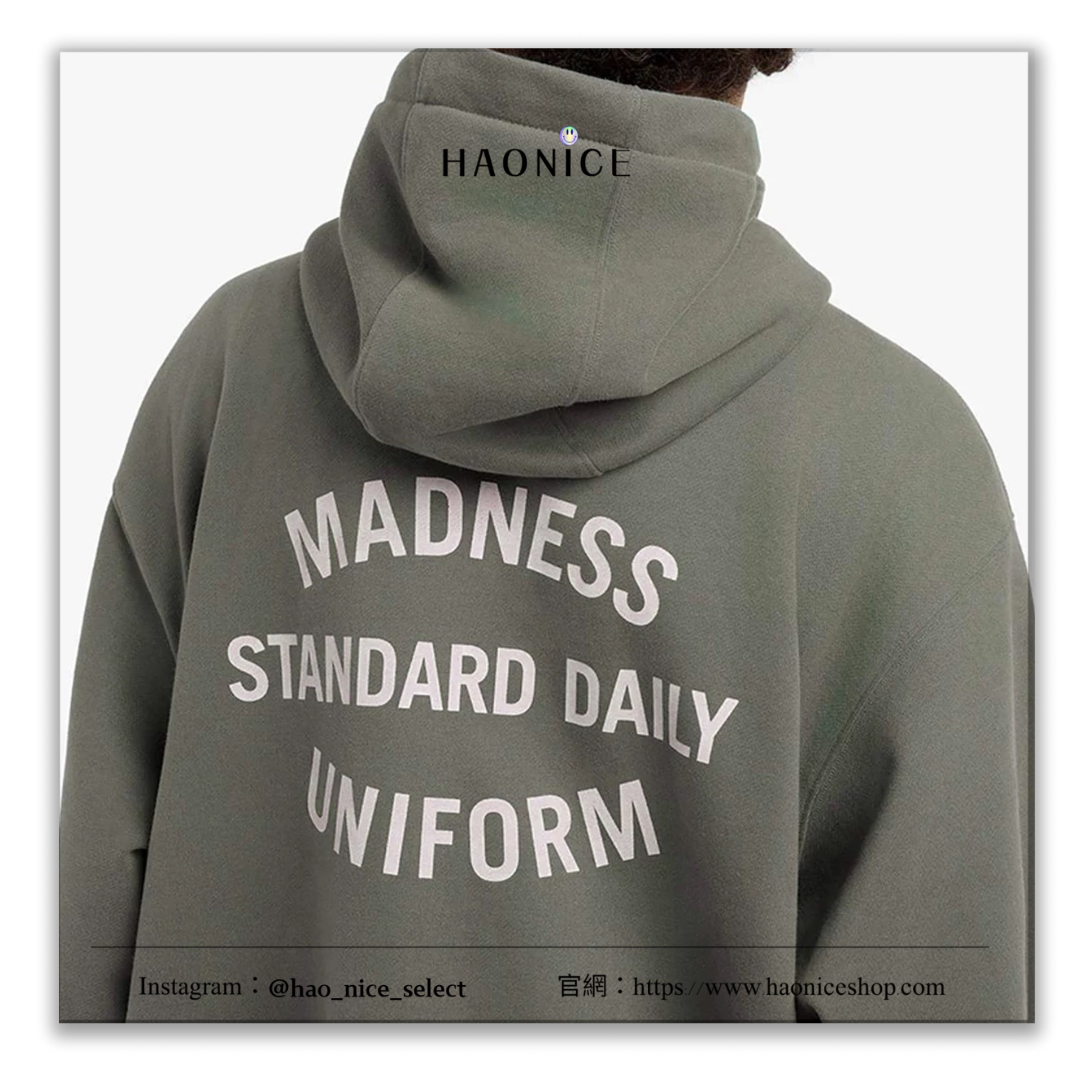 【HAO NICE 】香港🇭🇰經銷商 余文樂100%正品Madness MDNS日系素色帽T 素色百搭 日系穿搭必備長袖 帽T