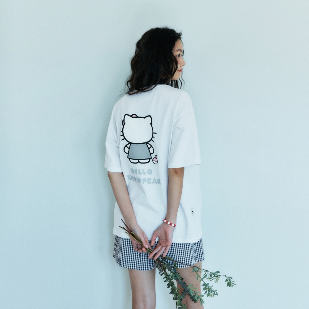 【代購】Snow Peak X Hello Kitty 女 Kitsch 圖案 短袖 S25MWFTS89