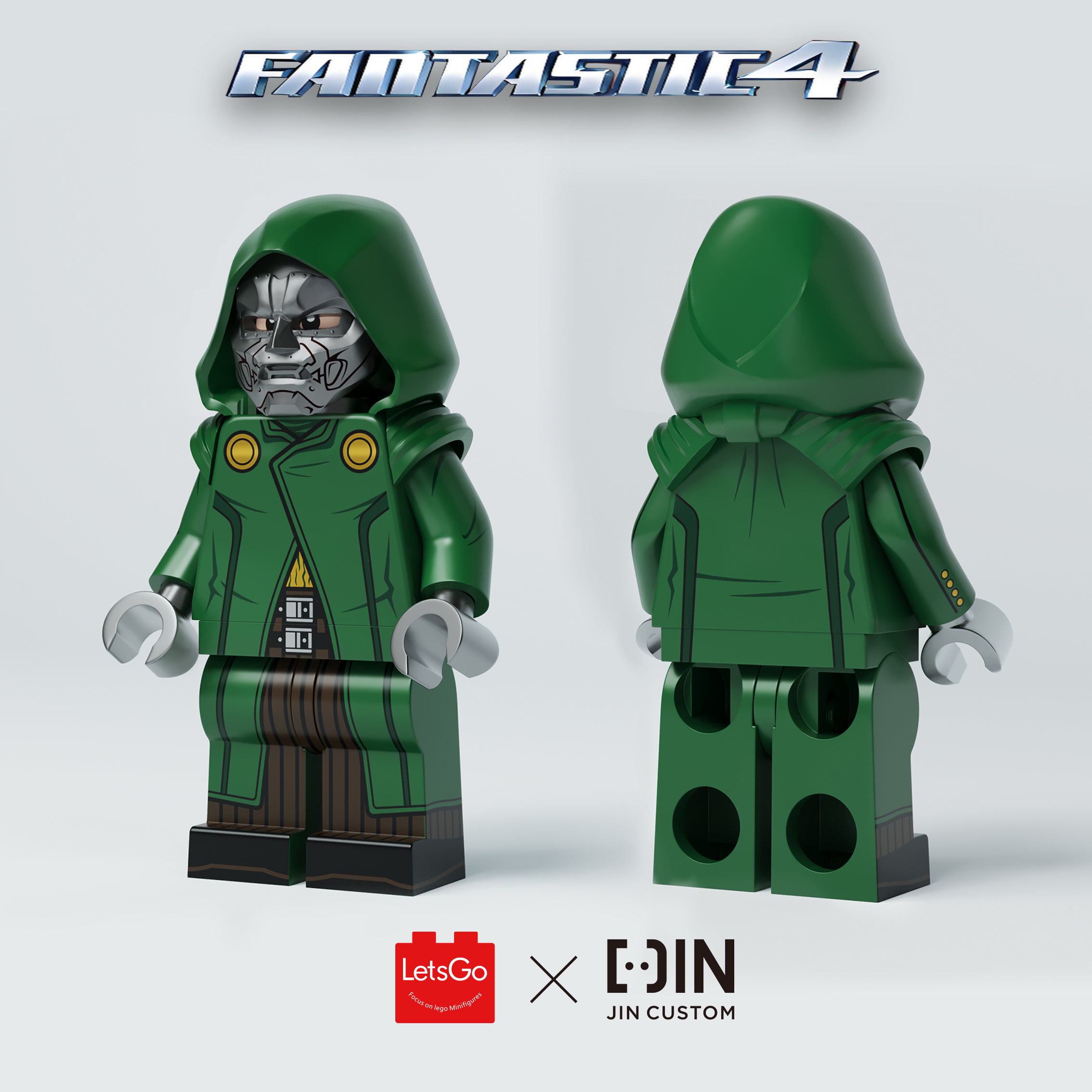 [JIN Custom x Lets GO] [In Stock] The First Doctor Doom [PADprinted]