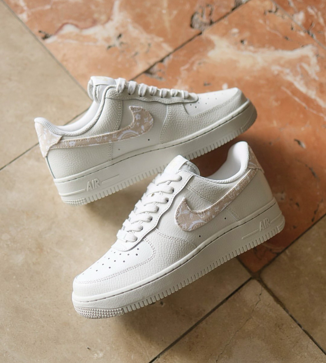 【APAIR】預購 Nike Air Force 1 ‘07 奶茶 米色 變形蟲 國外限定 IH2051-072