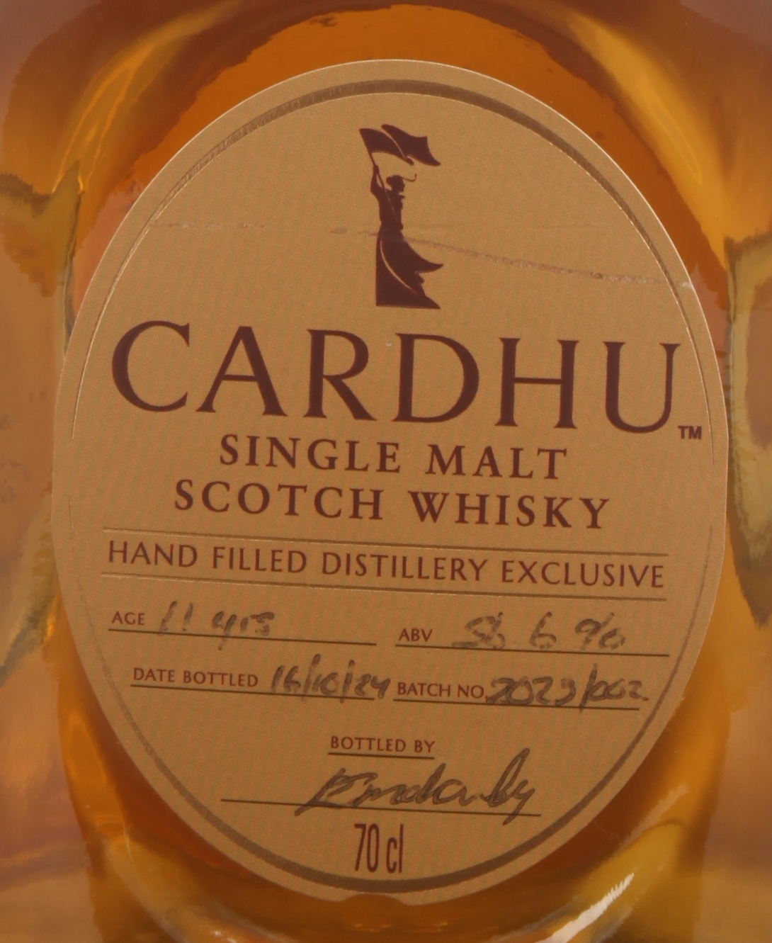 Cardhu 11yo Hand-Filled Distillery Exclusive First Fill Ex-Bourbon 2023/002 56.6%