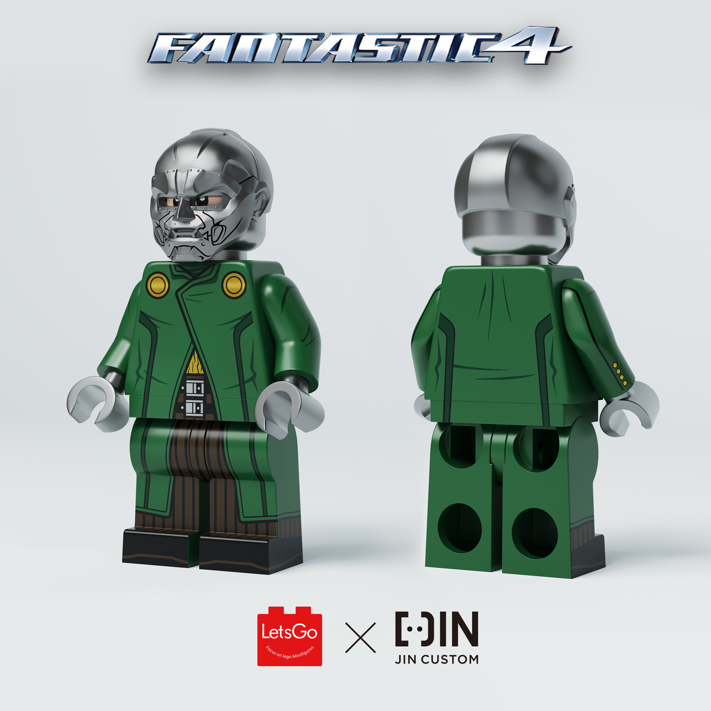 [JIN Custom x Lets GO] [In Stock] The First Doctor Doom [PADprinted]