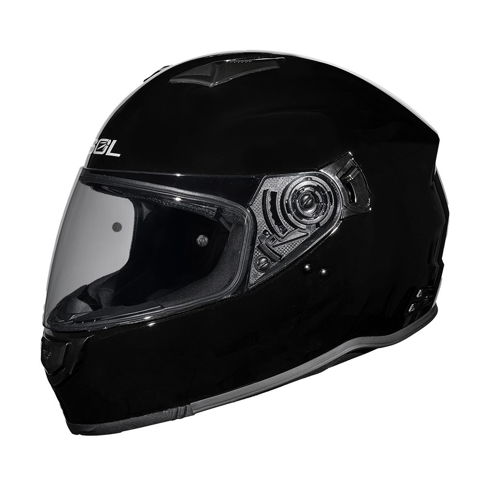 SOL SF-7 亮光黑 素色 全罩式安全帽 內墨片