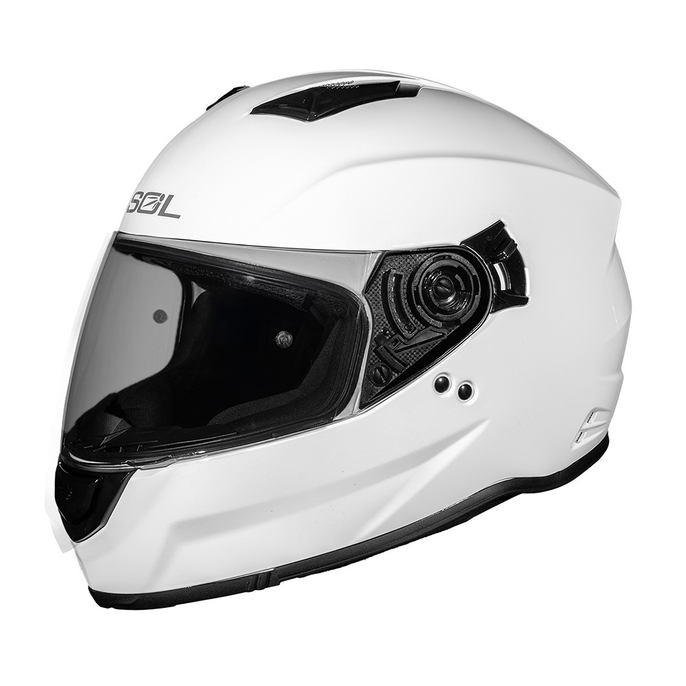 SOL SF-7 亮光白 素色 全罩式安全帽 內墨片