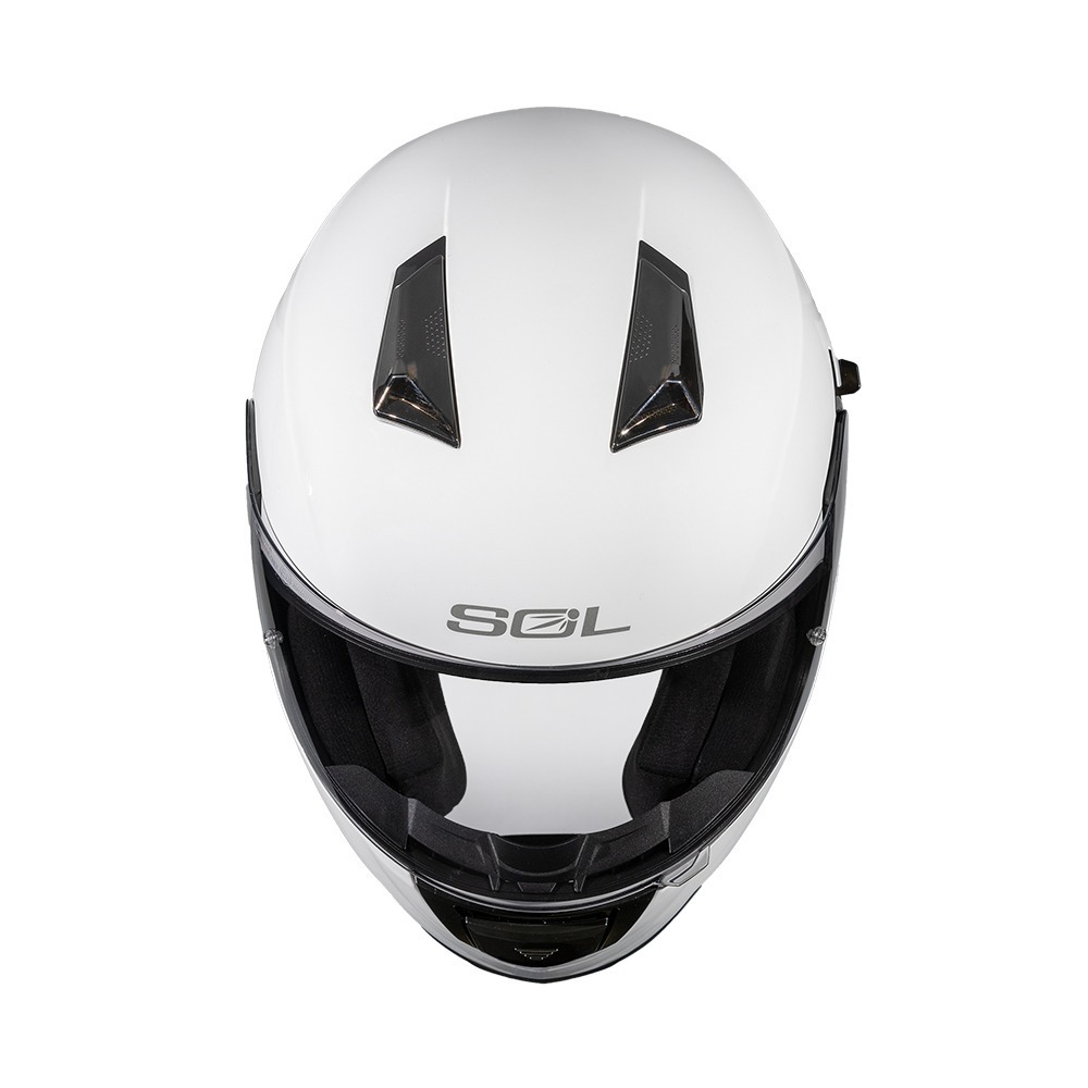 SOL SF-7 亮光白 素色 全罩式安全帽 內墨片