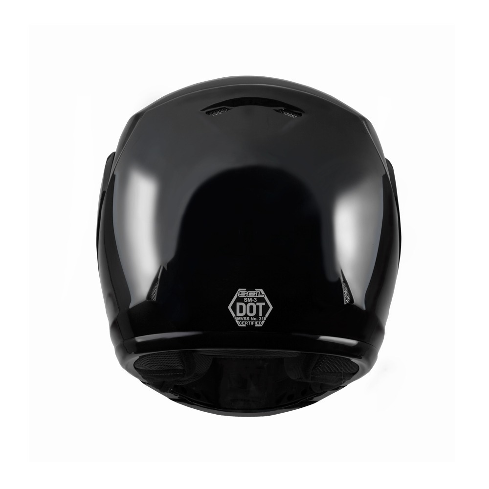 SOL SM-3 亮光黑 素色 可掀式安全帽 可樂帽